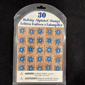 Holiday Alphabet Stamps